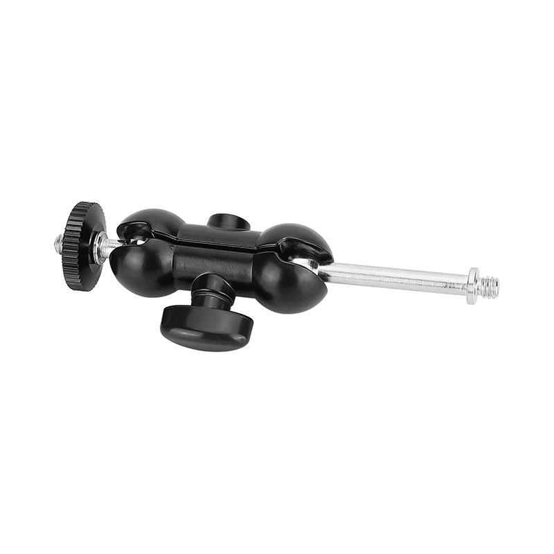 CAMVATE Mini Ball Head Holder Support 360°Swivel 90°Tilt With Extended 1/4"-20 Thread Screw For Camera Monitor / Flashlight