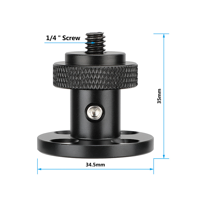CAMVATE 1/4"-20 Male Thread Screw Support With Wall / Table / Ceiling Mount Round-shape
