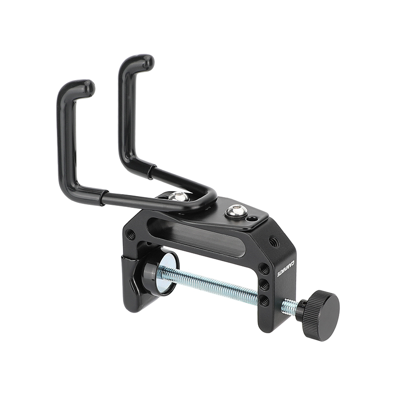 CAMVATE Extended Super C Clamp With Double Prong Wall Mount Hook And 1/4" & 3/8" Mounting Points For Photographic Accessories
