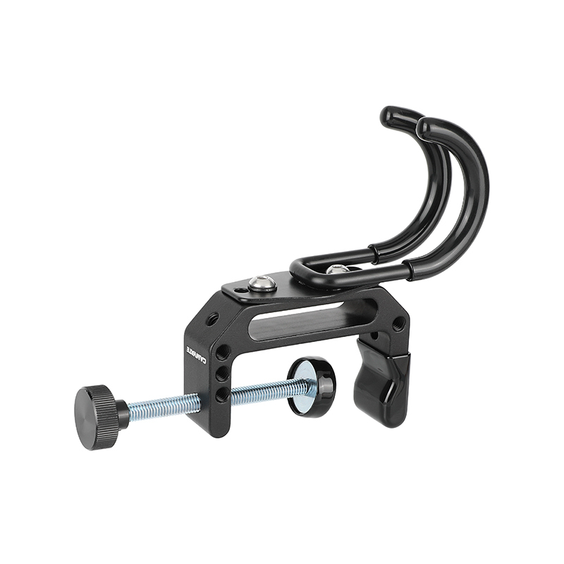 CAMVATE Heavy Duty Wall Hanging Hook For Tool Storage + Extended Super C Clamp With 1/4" & 3/8" Mounting Points
