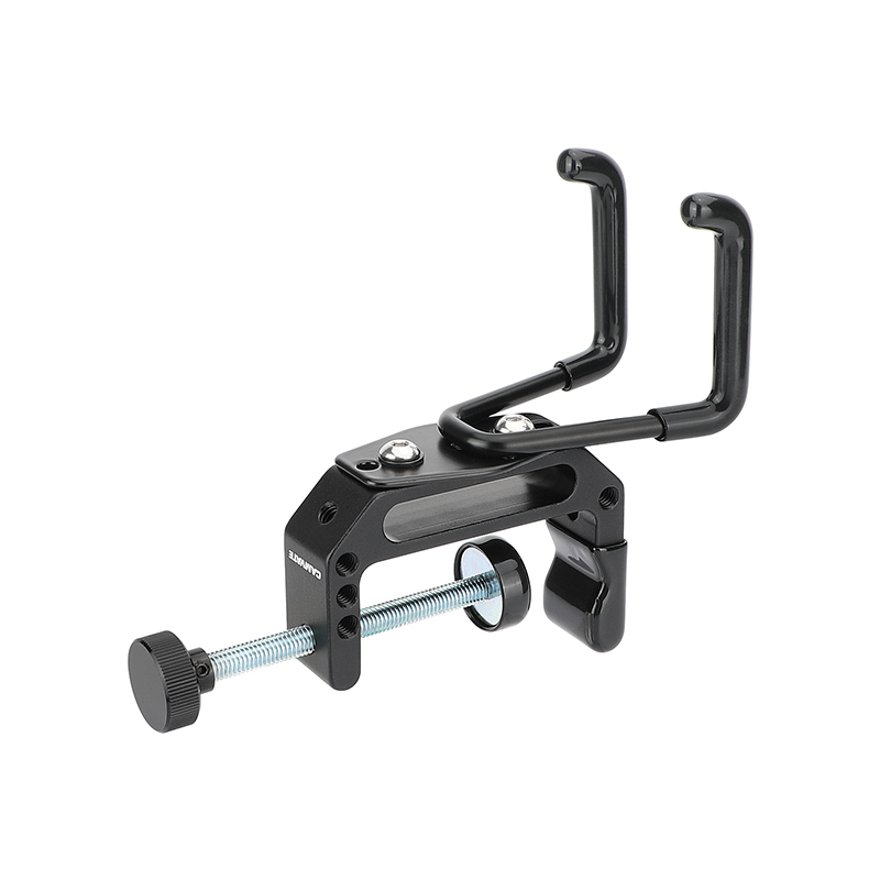 CAMVATE Extended Super C Clamp With Double Prong Wall Mount Hook And 1/4" & 3/8" Mounting Points For Photographic Accessories