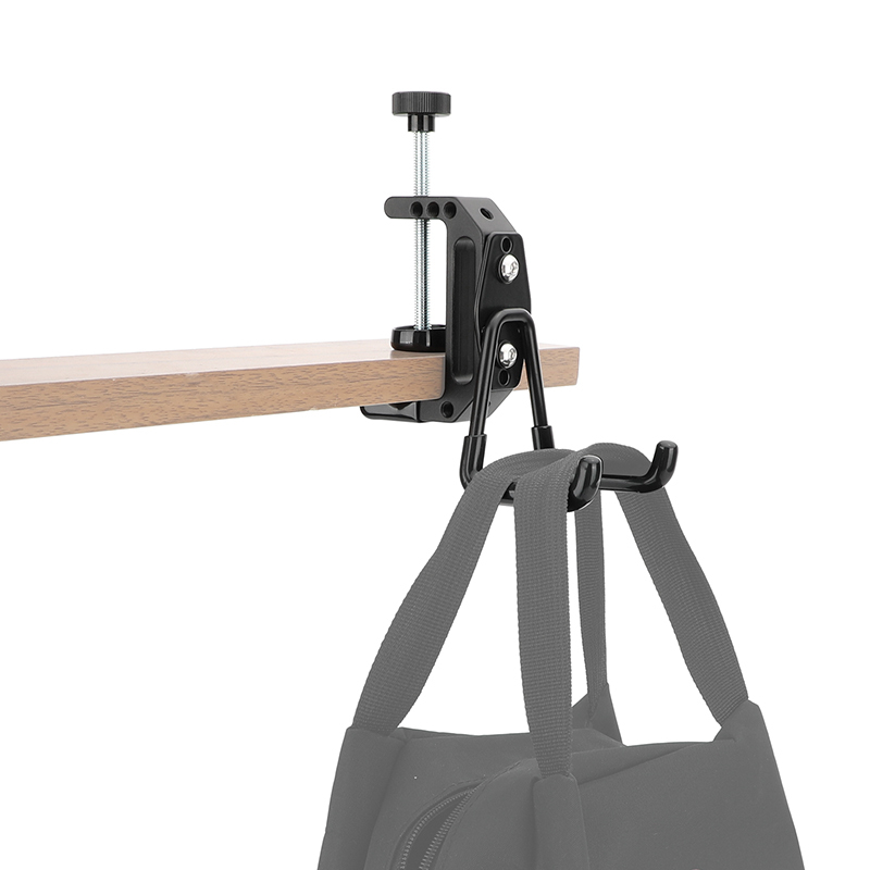 CAMVATE Extended Super C Clamp With Double Prong Wall Mount Hook And 1/4" & 3/8" Mounting Points For Photographic Accessories