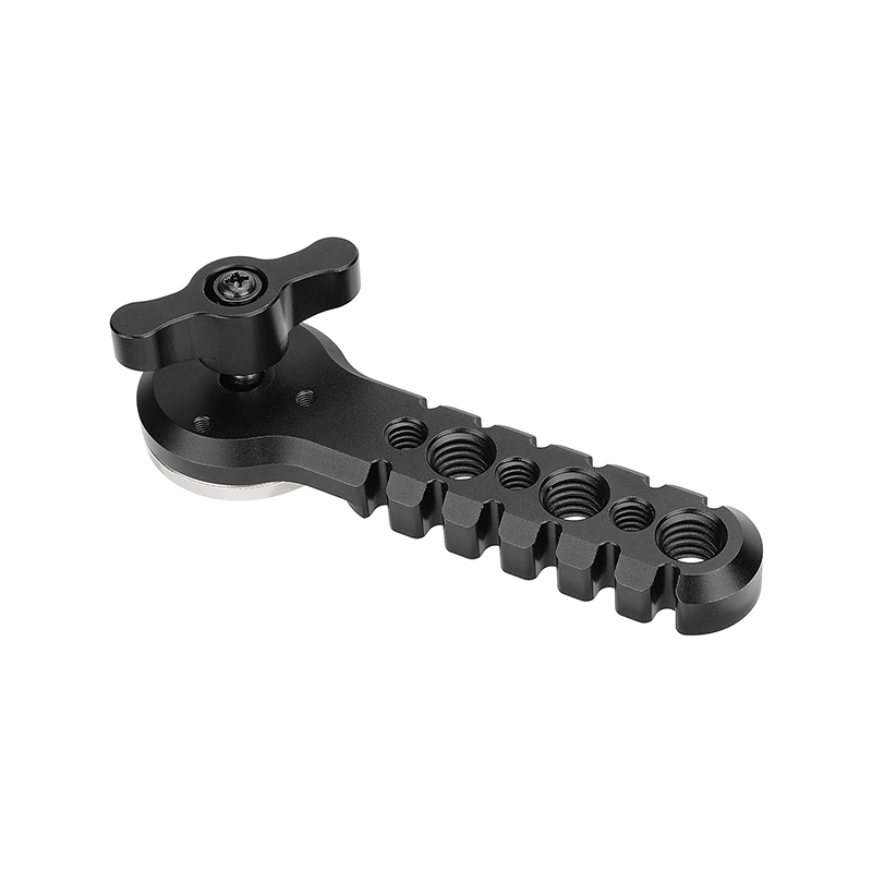 CAMVATE Universal Extension Arm Jagged Style With ARRI Rosette Mount M6 Thread Screw Black Knob For DSLR Camera Cage Rig
