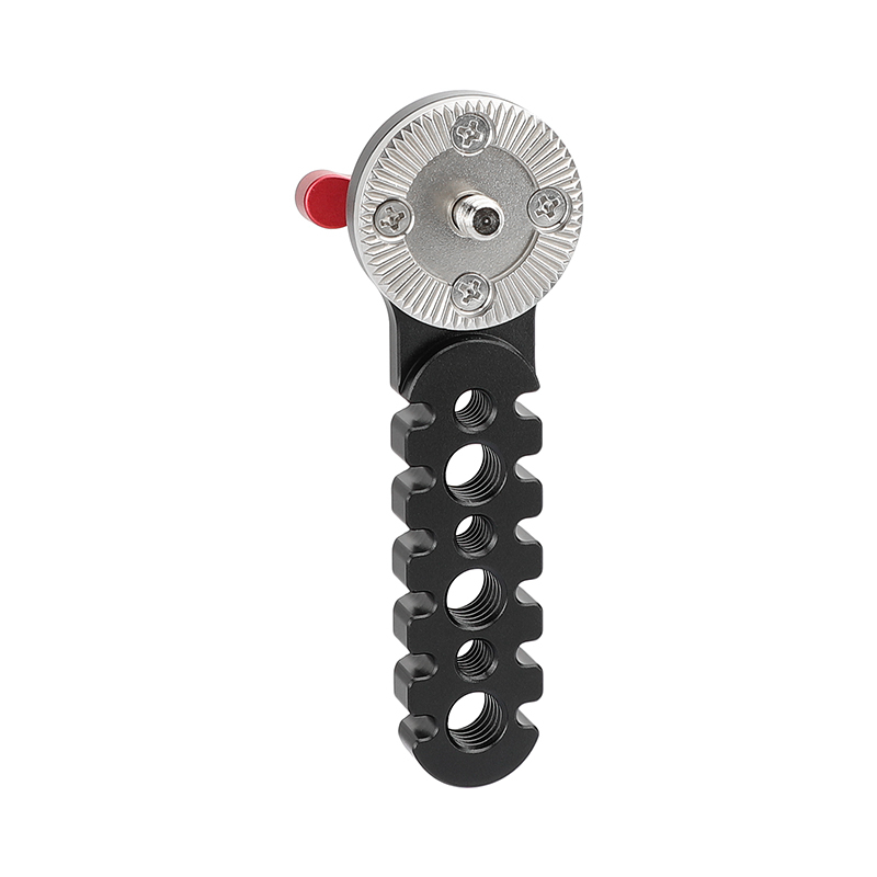 CAMVATE Universal Extension Arm Jagged Style With ARRI Rosette Mount M6 Thread Screw Red Knob For DSLR Camera Cage Rig