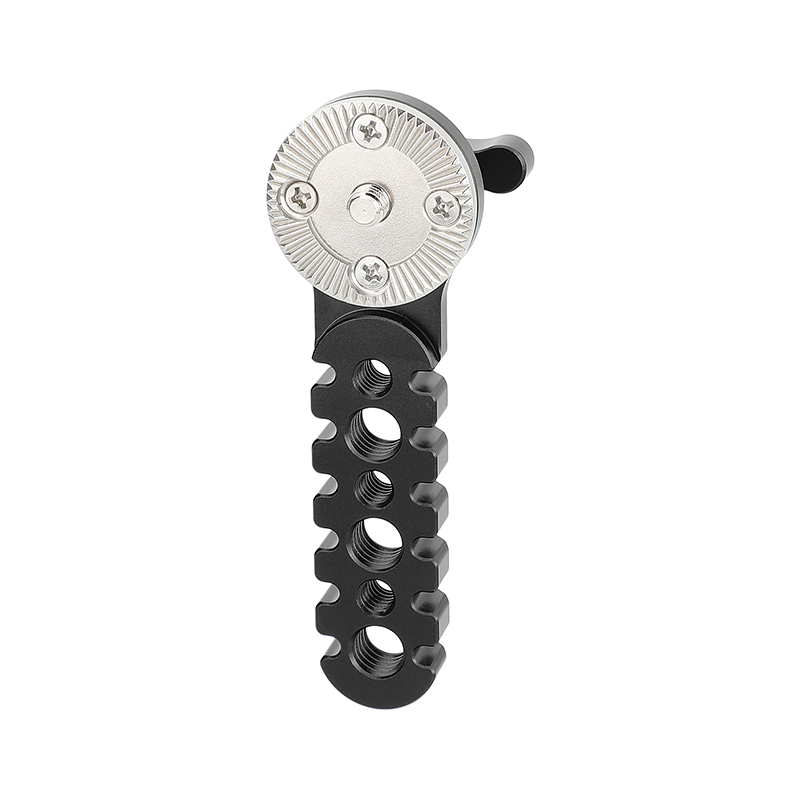 CAMVATE Universal Extension Arm Jagged Style With ARRI Rosette Mount M6 Thread Screw Black Knob For DSLR Camera Cage Rig