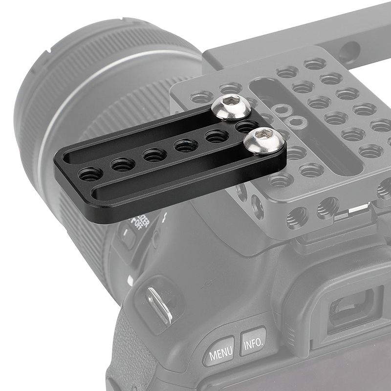CAMVATE Universal Cheese Plate Extension Plate With 1/4"-20 Mounting Points For Photographic Accessory DIY Configuration