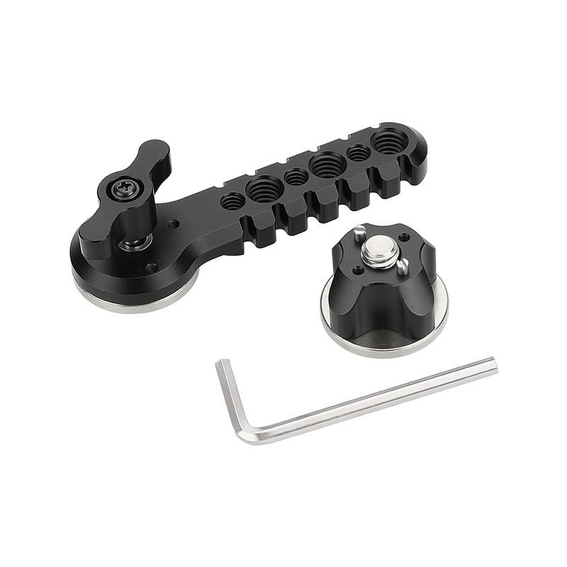 CAMVATE Extension Arm Jagged Style With Double-end ARRI Rosette Mount M6 Thread (Black Knob) For DSLR Camera Shoulder Rig