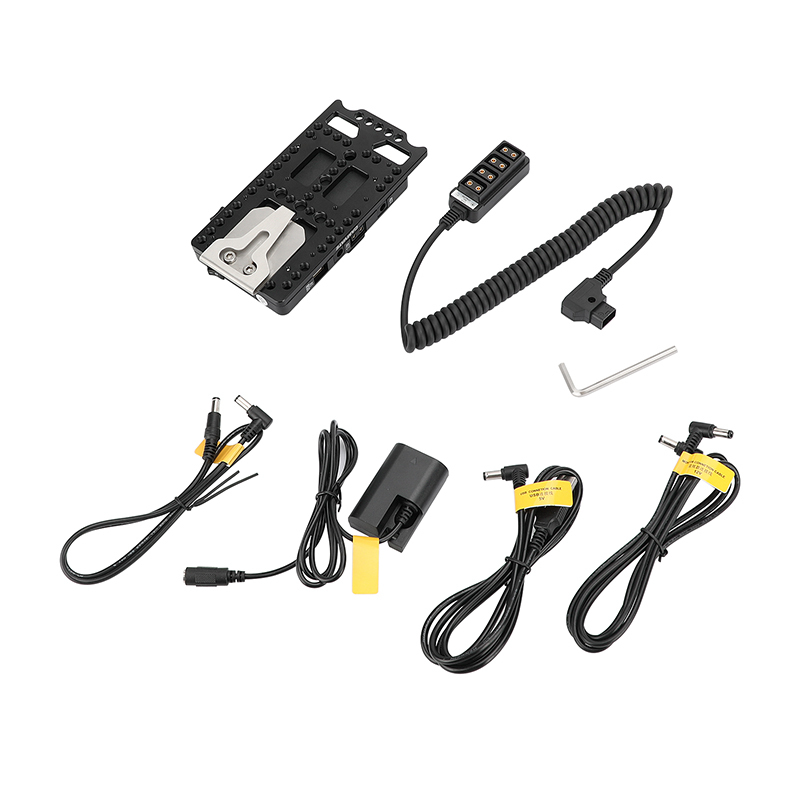CAMVATE V Lock Camera Plate Power Supply Splitter With Power Convert Outlet & Belt Clip