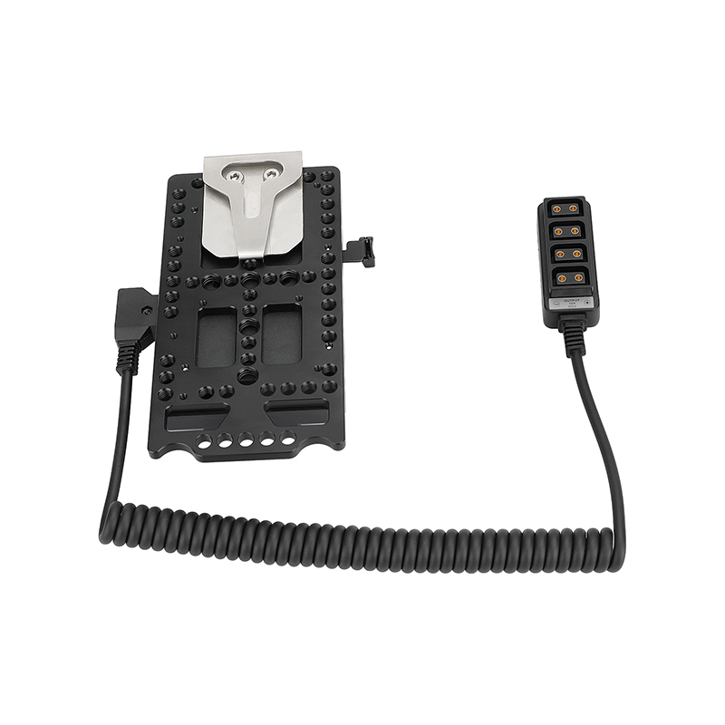 CAMVATE V Lock Camera Plate Power Supply Splitter With Power Convert Outlet & Belt Clip