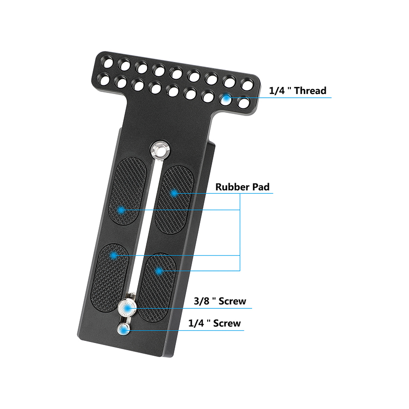 CAMVATE Manfrotto-Type Slide-in Quick Release Camera Plate With 1/4"-20 Threads