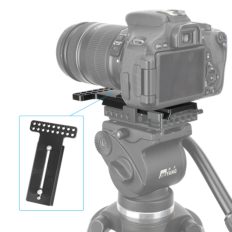 CAMVATE Manfrotto-Type Slide-in Quick Release Camera Plate With 1/4"-20 Threads
