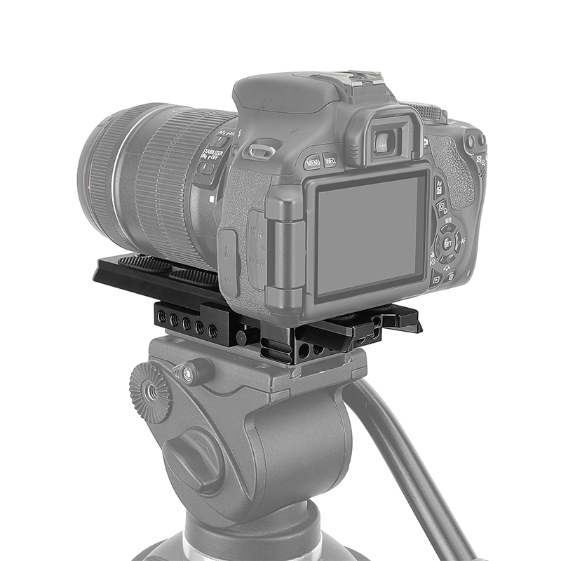 CAMVATE Manfrotto-Type Slide-in Quick Release Plate with Clamp Base (7")