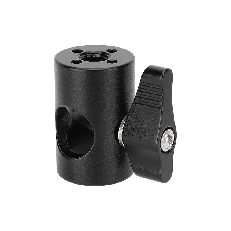 CAMVATE Light Stand Head Adapter With ARRI Locating Hole (Black Ratchet Knob)