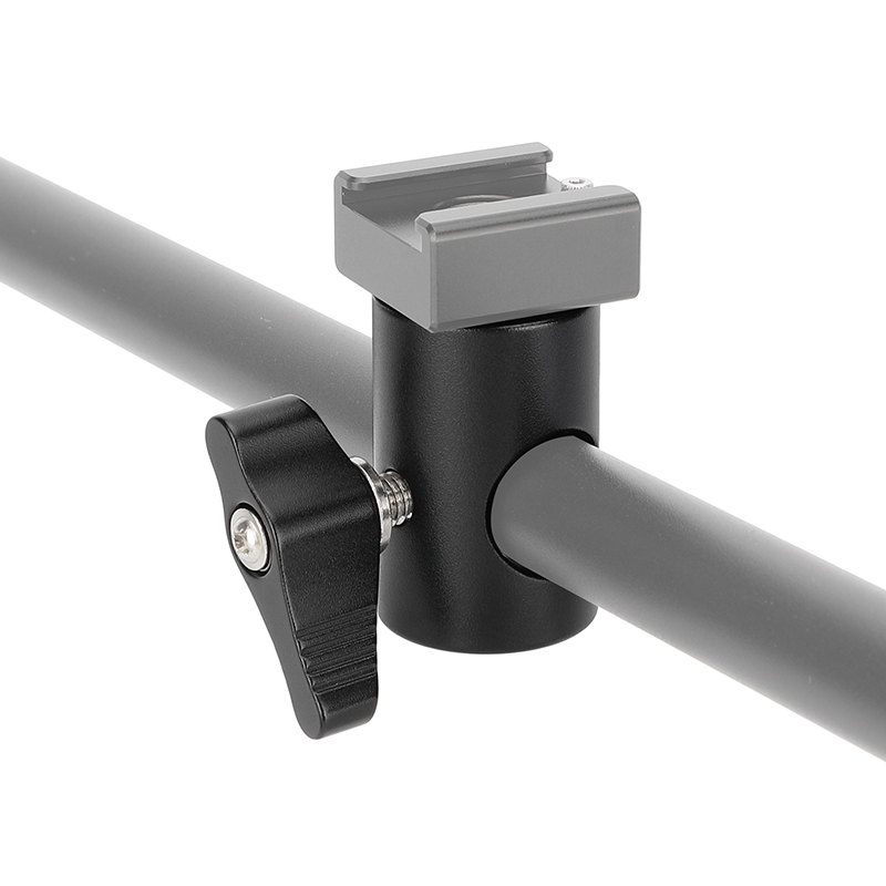 CAMVATE Light Stand Head Adapter With ARRI Locating Hole (Black Ratchet Knob)