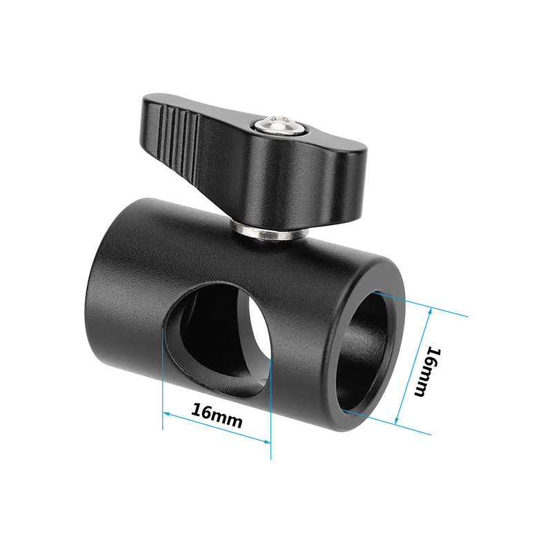 CAMVATE Light Stand Head Adapter With ARRI Locating Hole (Black Ratchet Knob)