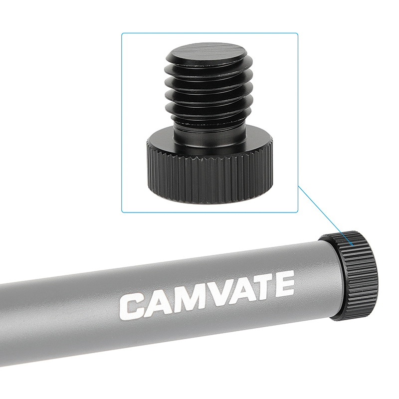 CAMVATE 15mm Rod Plug and Connector Set with M12 Thread (4-Pack)