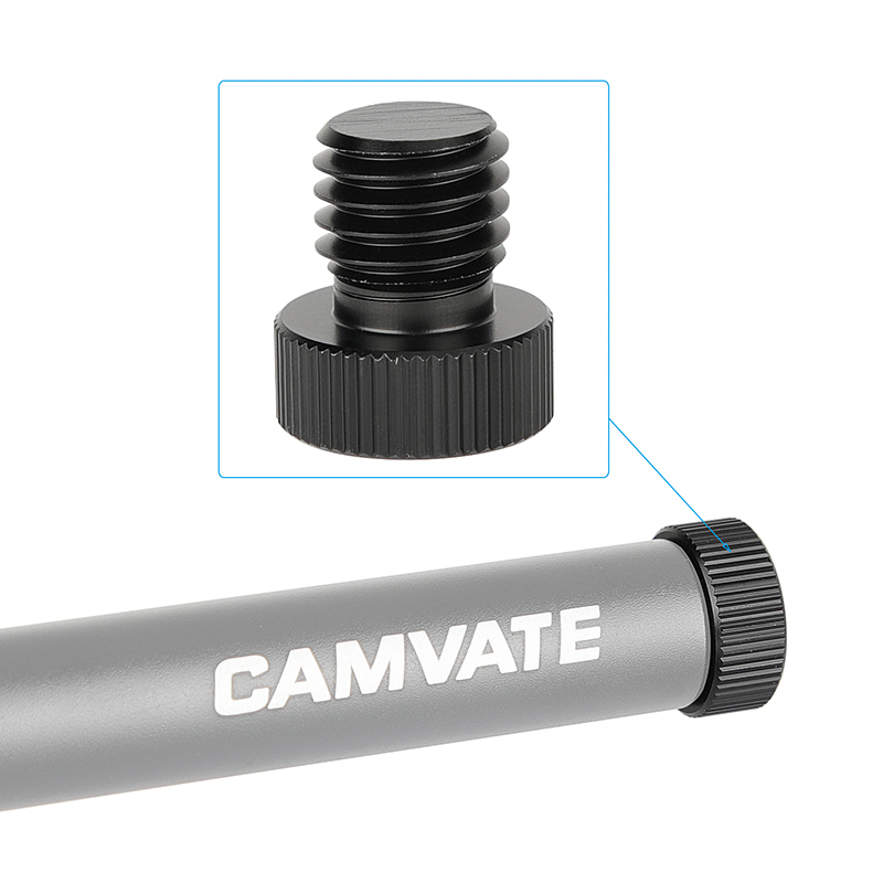 CAMVATE 1/4"-20 to M12 & M12 to M12 Assorted Adapter Set for 15mm Rods (6-Pack)