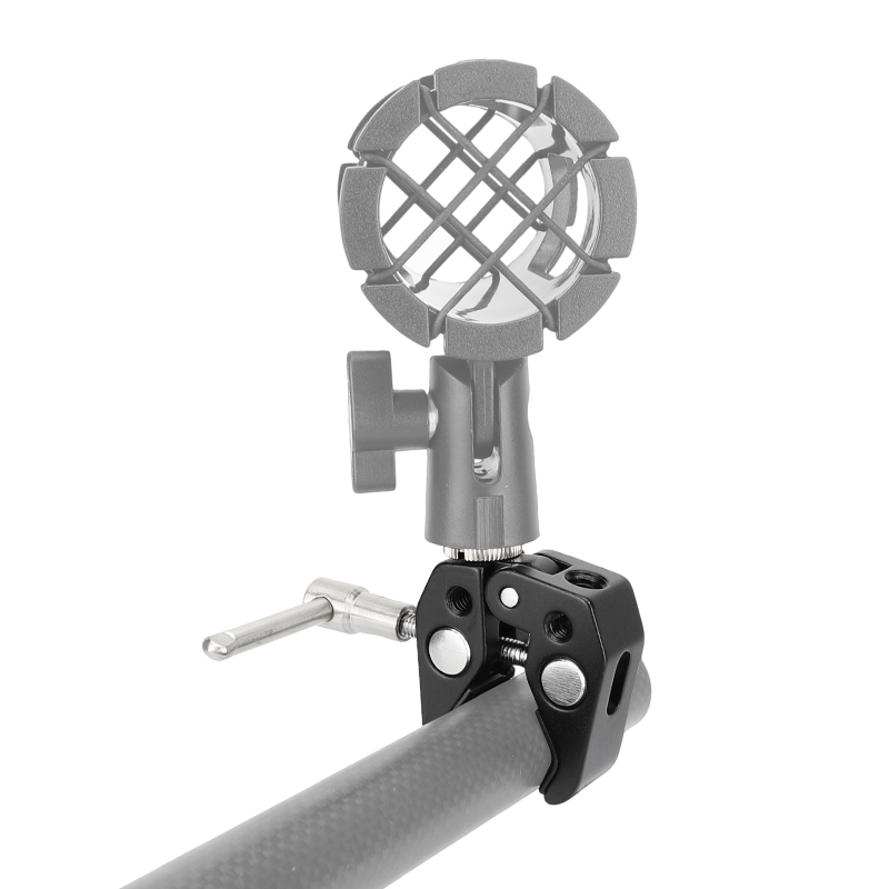 CAMVATE Super Crab Clamp with 5/8"-27 Thread Adapter for Microphones (2-Pack)