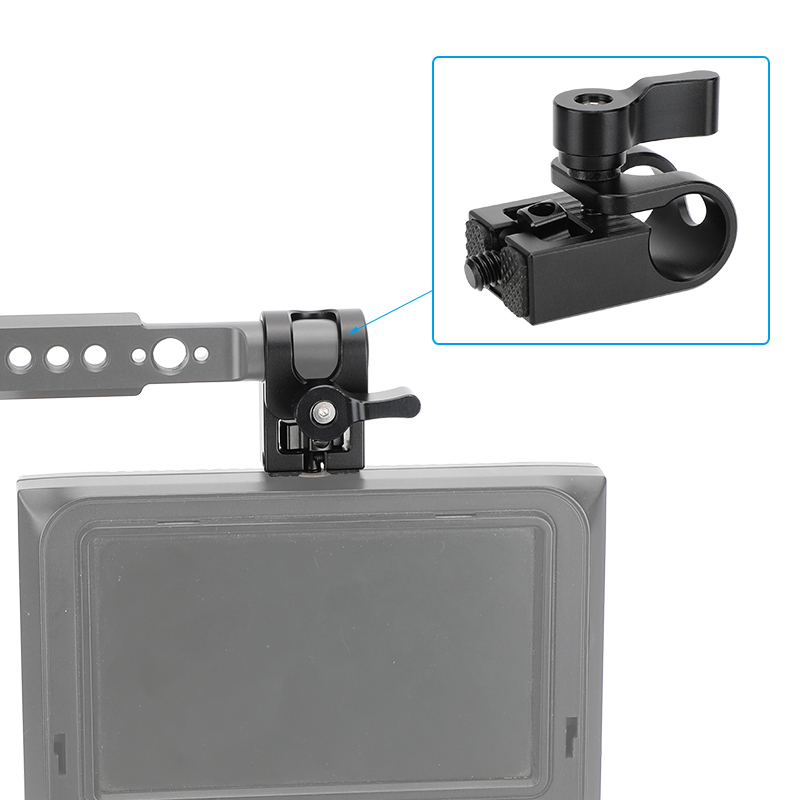 15mm Single Rod Bracket with 1/4"-20 Thumb Screw Mount