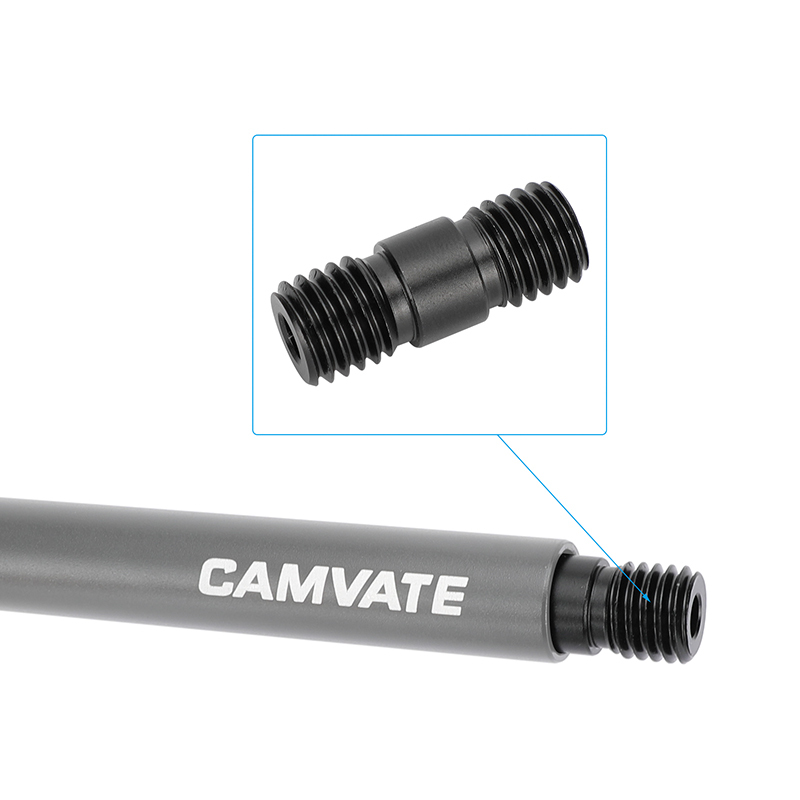 CAMVATE 15mm Rod Plug and Connector Set with M12 Thread (4-Pack)