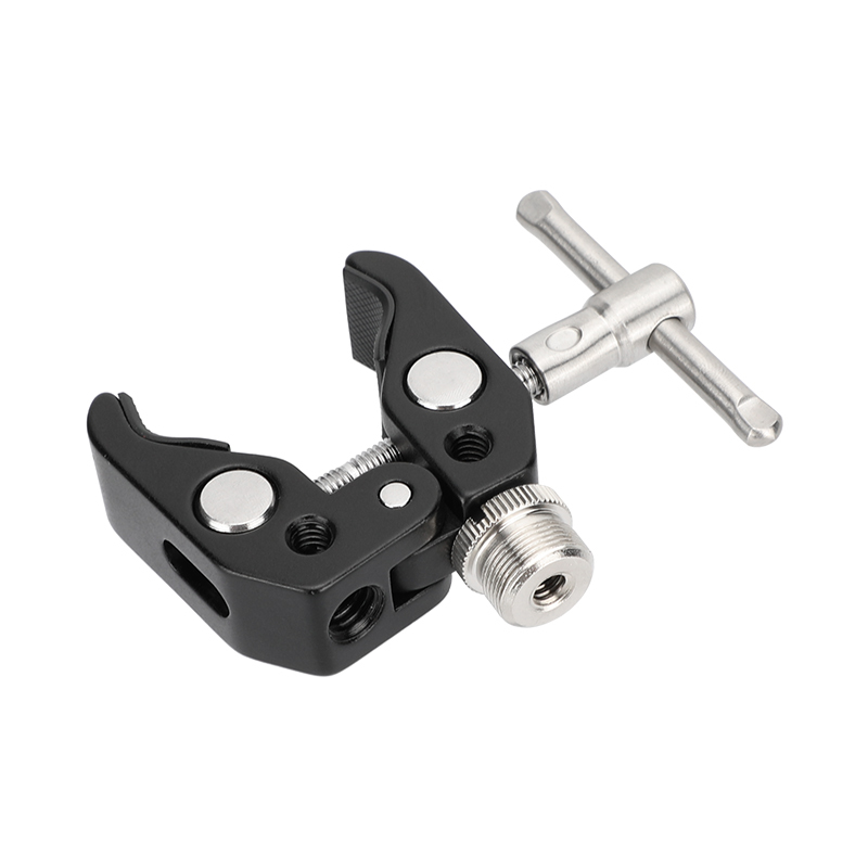 CAMVATE Super Crab Clamp with 5/8"-27 Thread Adapter for Microphones (2-Pack)
