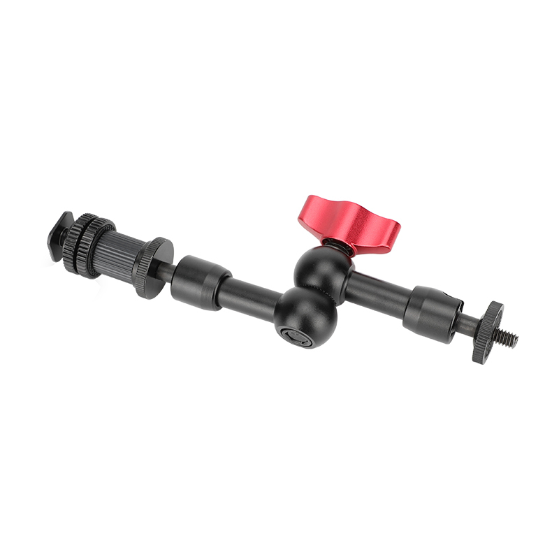 CAMVATE 7" Articulating Magic Arm with Shoe Mount Adapter (Red Locking Knob)