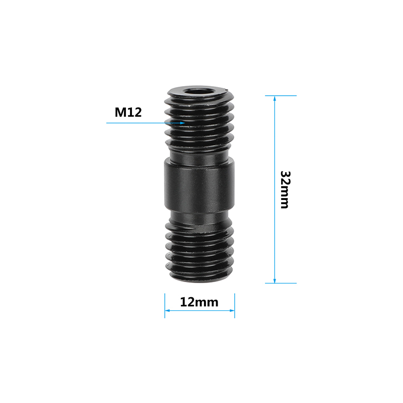 CAMVATE 15mm Rod Plug and Connector Set with M12 Thread (4-Pack)