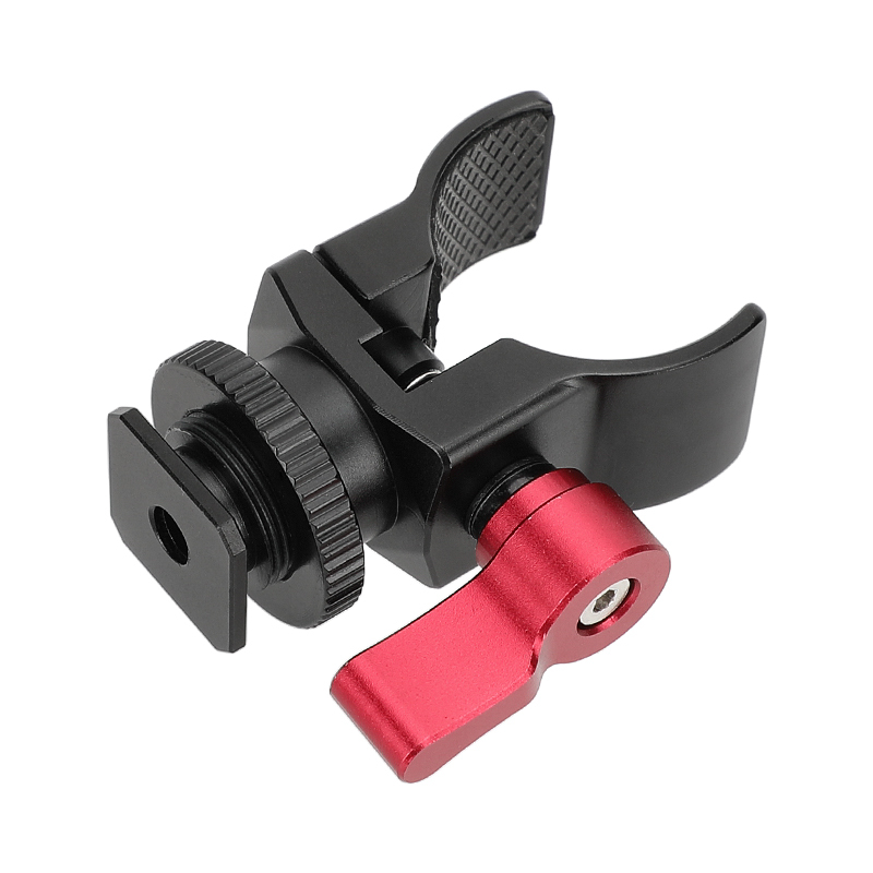 CAMVATE Crab Clamp with Shoe Mount Adapter for Shotgun Microphones