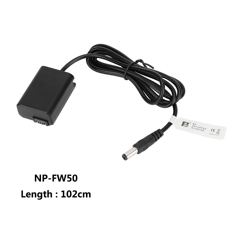 CAMVATE Sony NP-FW50 Dummy Battery to 2.5mm DC Cable