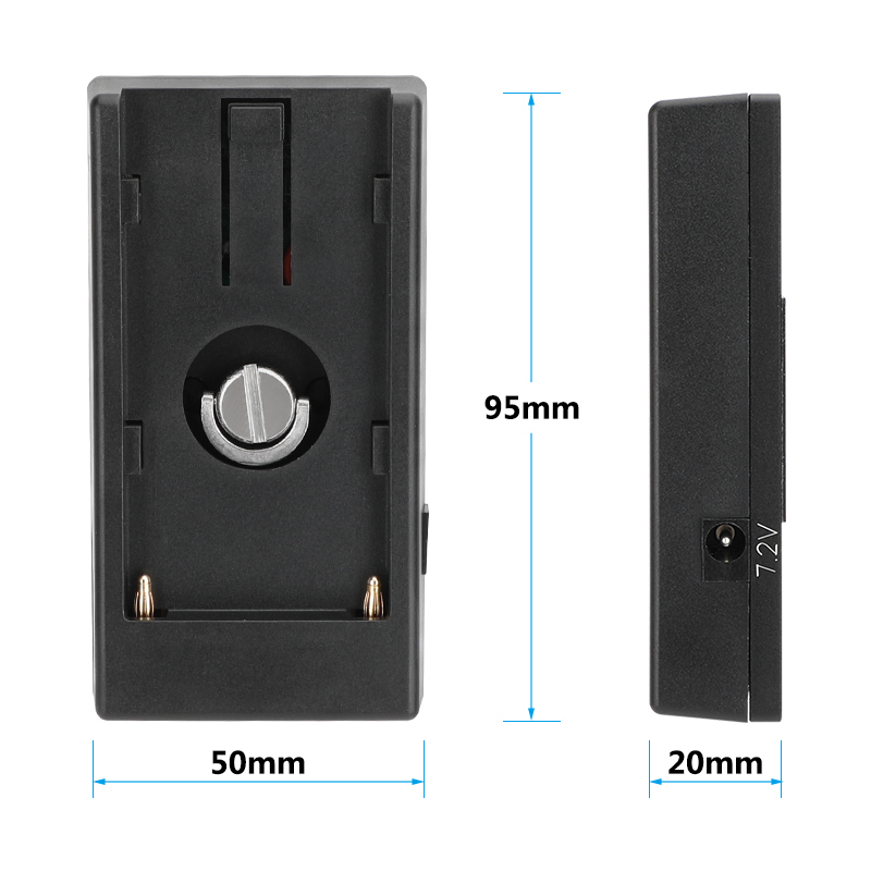CAMVATE NP-F970 F750 F550/L-Series Battery Adapter for Sony/Canon/Nikon Cameras