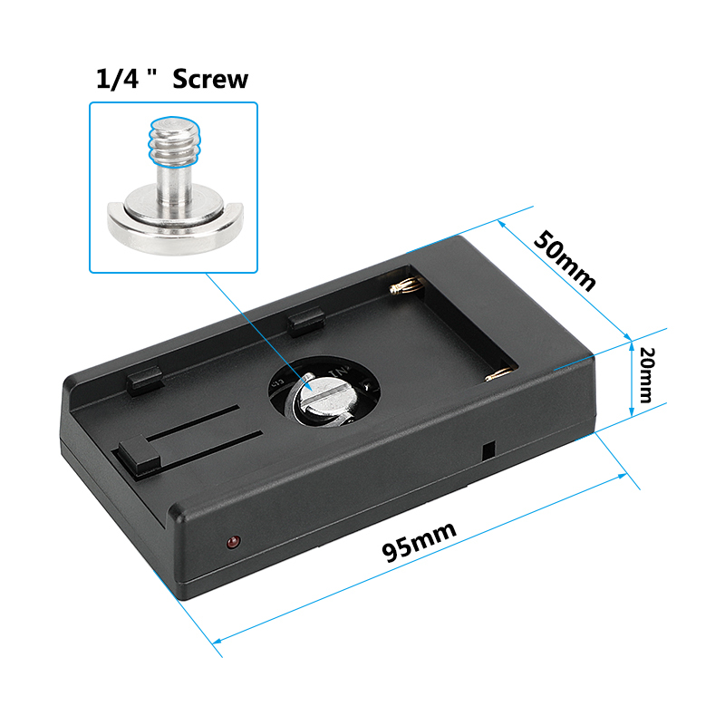 CAMVATE NP-F970/L-Series Battery Adapter for BMPCC 4K/6K