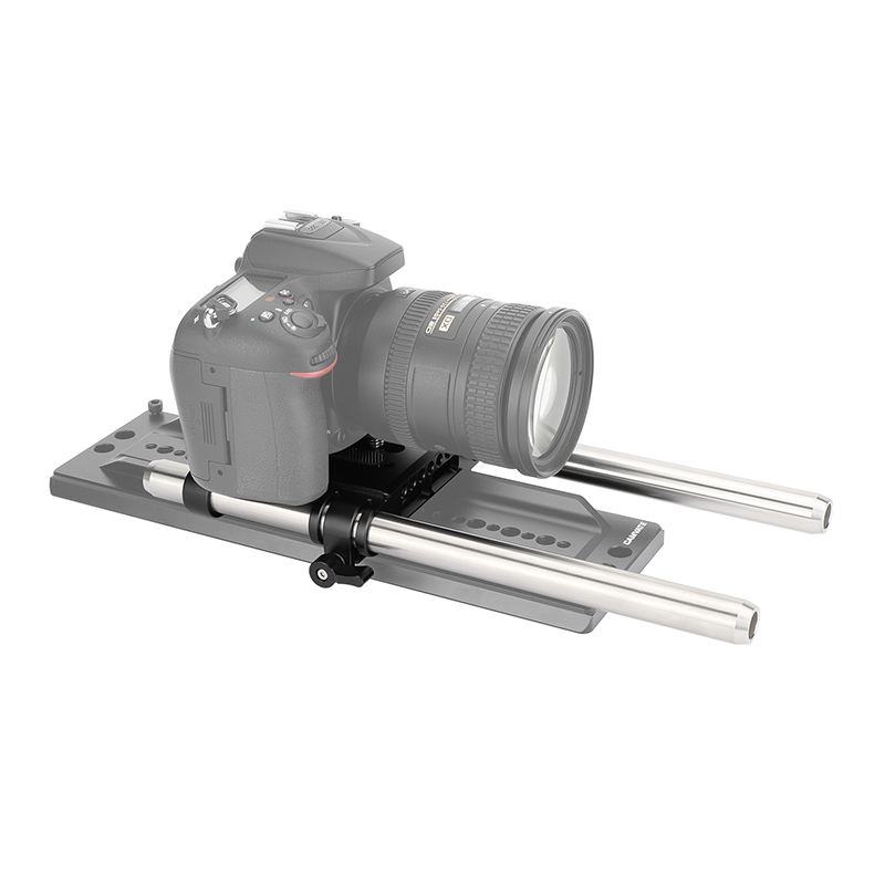 CAMVATE QR Baseplate Dovetail Clamp with 11.8" Rod for 19mm Studio