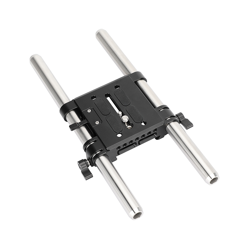 CAMVATE QR Baseplate Dovetail Clamp with 11.8" Rod for 19mm Studio