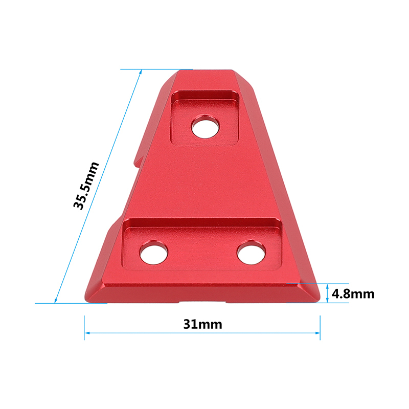 CAMVATE Quick Release V Lock Wedge Plate (Red)