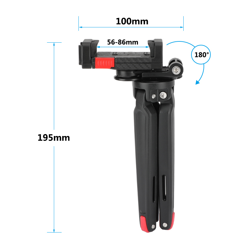 CAMVATE Mini Tabletop Tripod with Smartphone Clip Mount