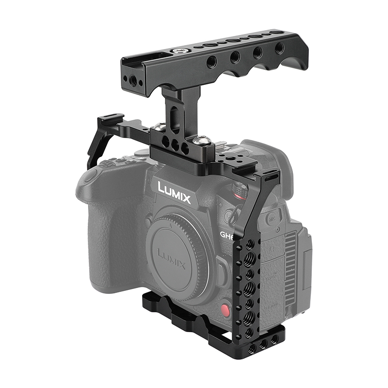 CAMVATE Full Camera Cage with Top Handle for Panasonic GH6