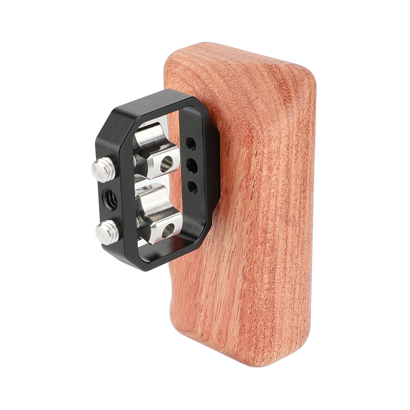 CAMVATE Wooden Handgrip with 1/4"-20 Thumbscrew (Right Hand)