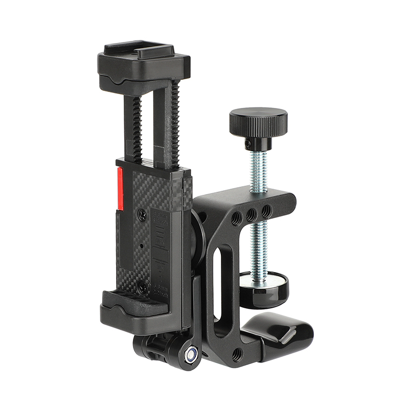 CAMVATE Universal C-Clamp with Smartphone Clip Mount