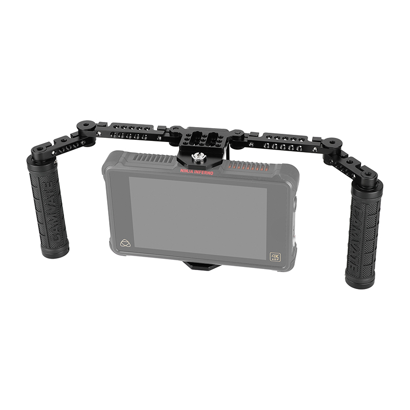 CAMVATE Director's Monitor Cage Kit with Handles and Light Stand Connector