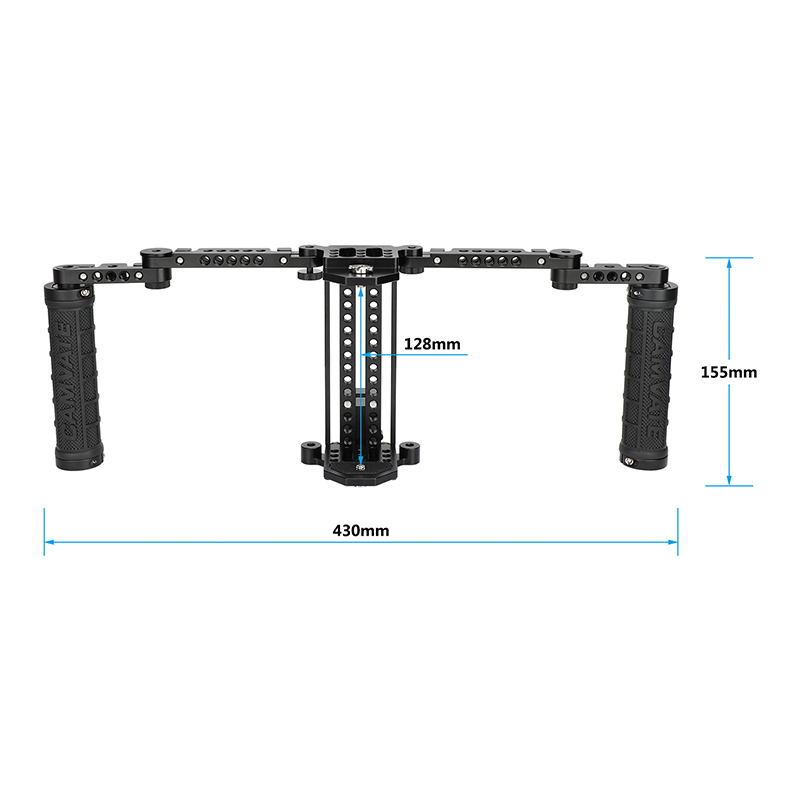 CAMVATE Director's Monitor Cage Kit with Handles and Light Stand Connector