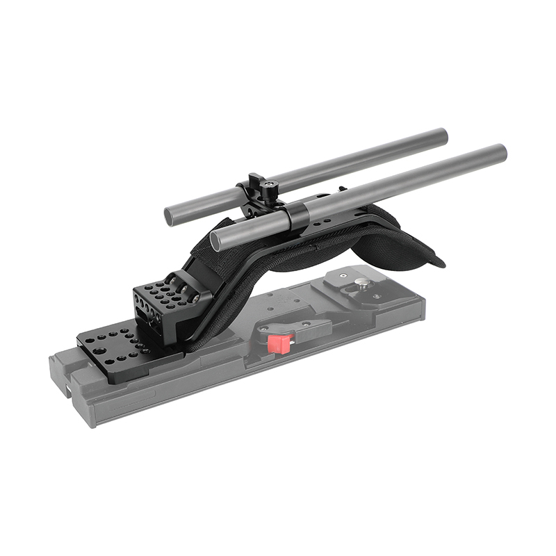 CAMVATE Shoulder Mount with 15mm LWS Rod Clamp for Sony VCT-U14 Tripod Adapter