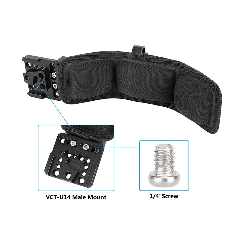 CAMVATE Shoulder Mount with 15mm LWS Rod Clamp for Sony VCT-U14 Tripod Adapter