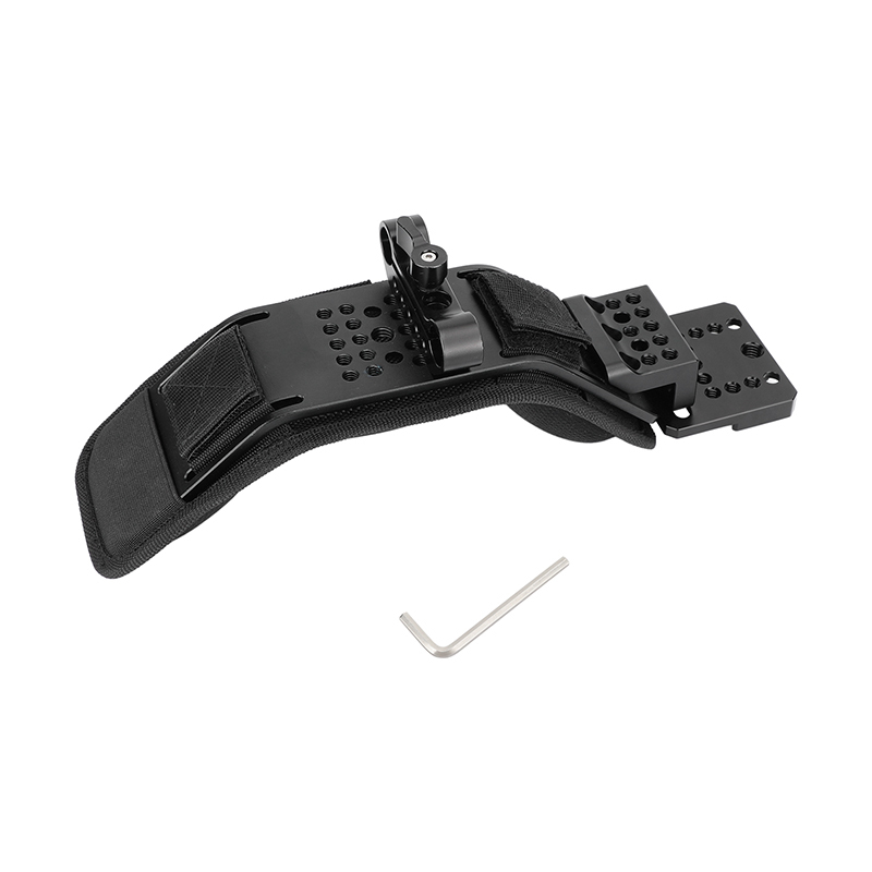 CAMVATE Shoulder Mount with 15mm LWS Rod Clamp for Sony VCT-U14 Tripod Adapter