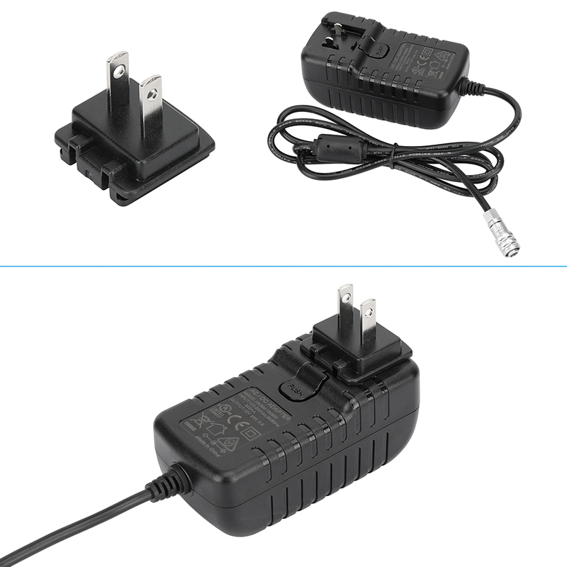 CAMVATE BMPCC 4K / 6K DC Power Cable To Universal Travel Adapter 220V To 110V Voltage Power Charger Converter With US / EU / UK Plug