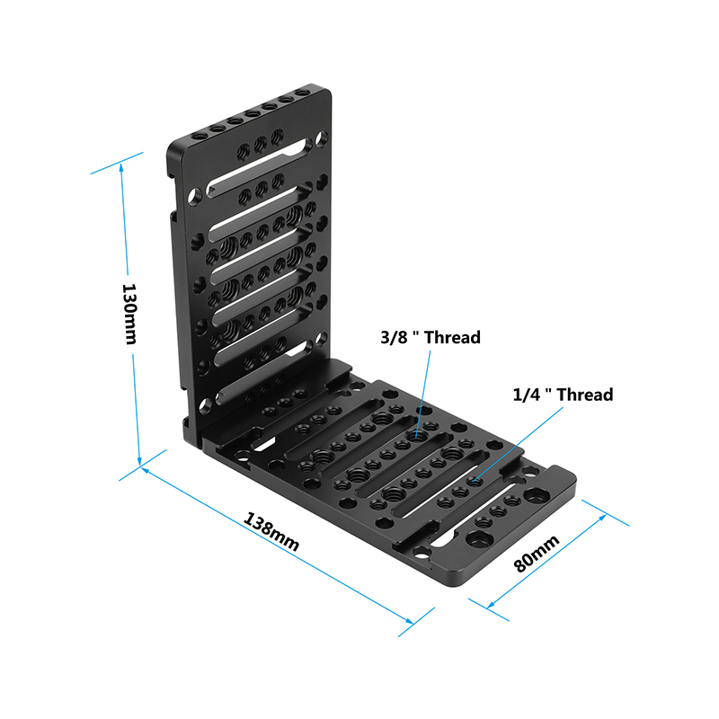 CAMVATE  L-Shaped Bracket with Multifunction Cheese-Style Mounting Plate