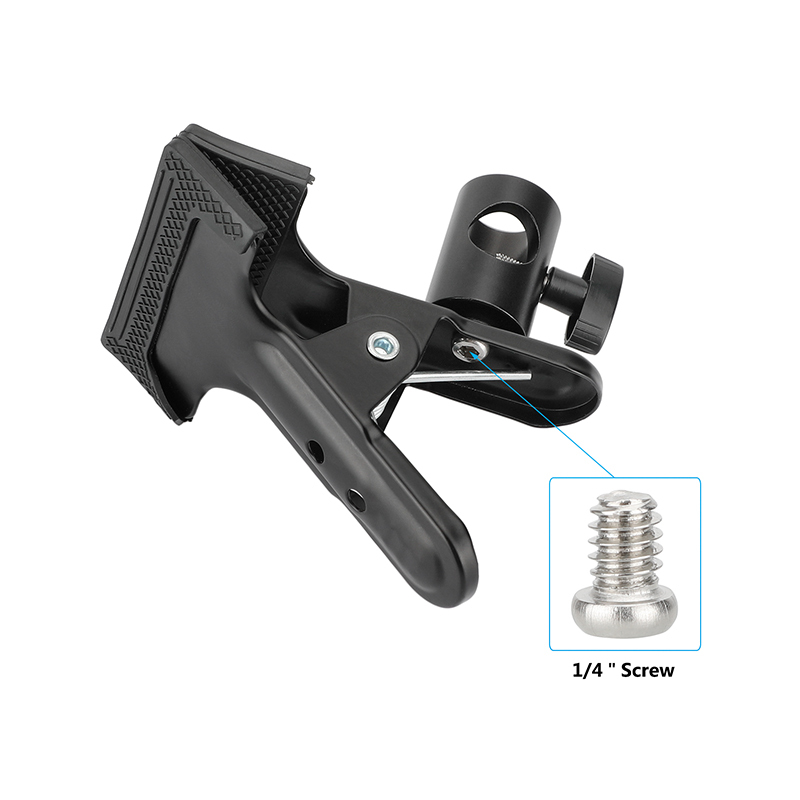CAMVATE Spring Clip Clamp with Light Stand Mount