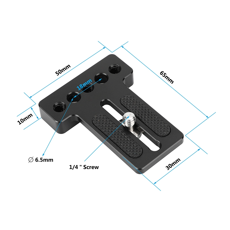 CAMVATE Top / Bottom Plate with Mounting Slot for Monitor Cage Rig