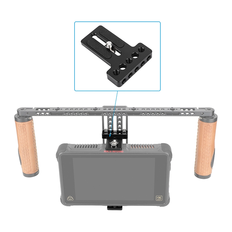 CAMVATE Top / Bottom Plate with Mounting Slot for Monitor Cage Rig