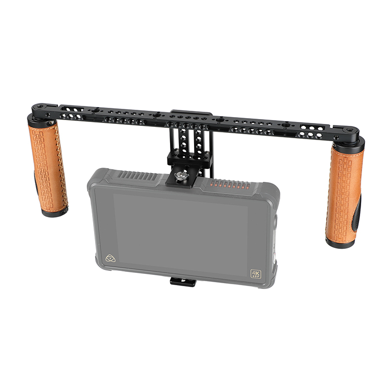 CAMVATE Height-Adjustable Monitor Cage with Handgrips for 5" 7" 8" 10" Video Monitor
