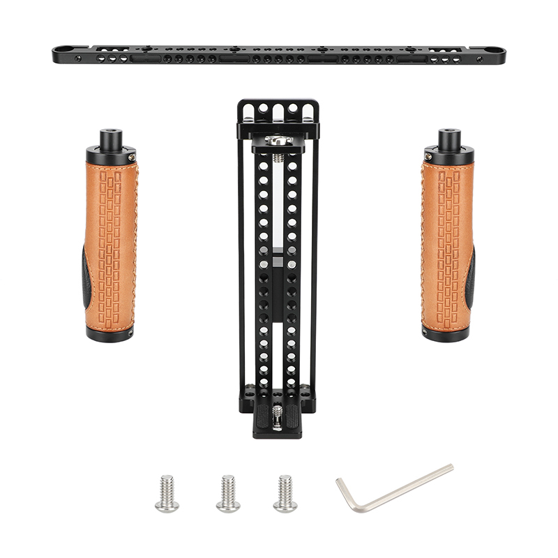 CAMVATE Height-Adjustable Monitor Cage with Handgrips for 5" 7" 8" 10" Video Monitor